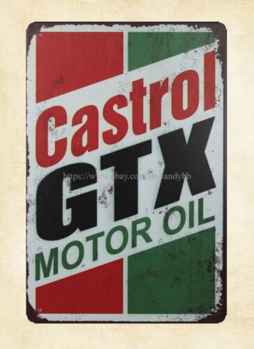 Castrol Oil Gtx - نسخ مصغرة للحدائق، علبة معدنية لزيت