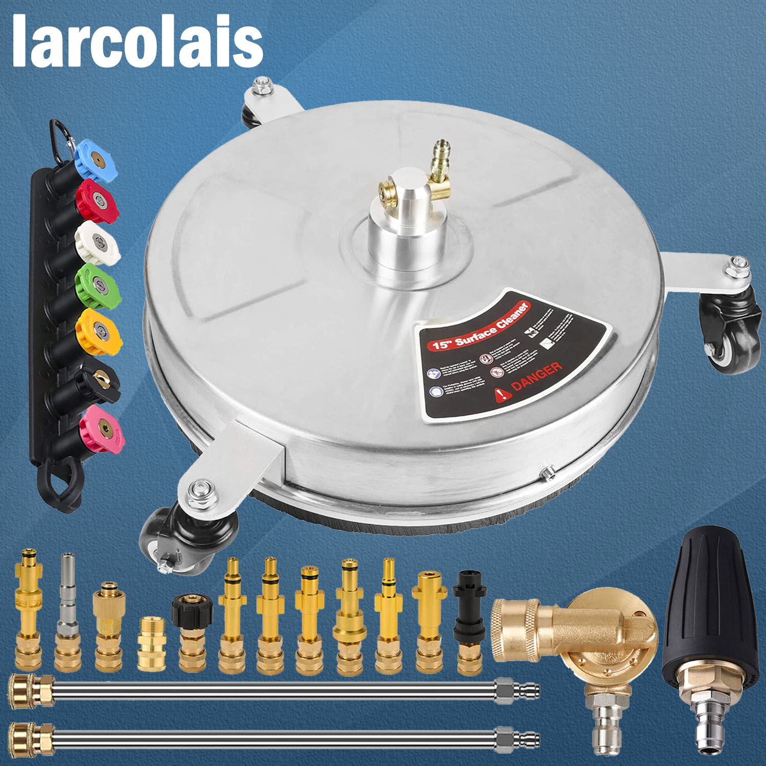 Wheel Cleaner Alloy - 4000PSI 15 بوصة غسالة الضغط سطح