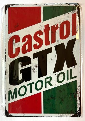 لافتة معدنية عتيقة لزيت المحرك - مراجعة Castrol Oil Gtx وسعره
