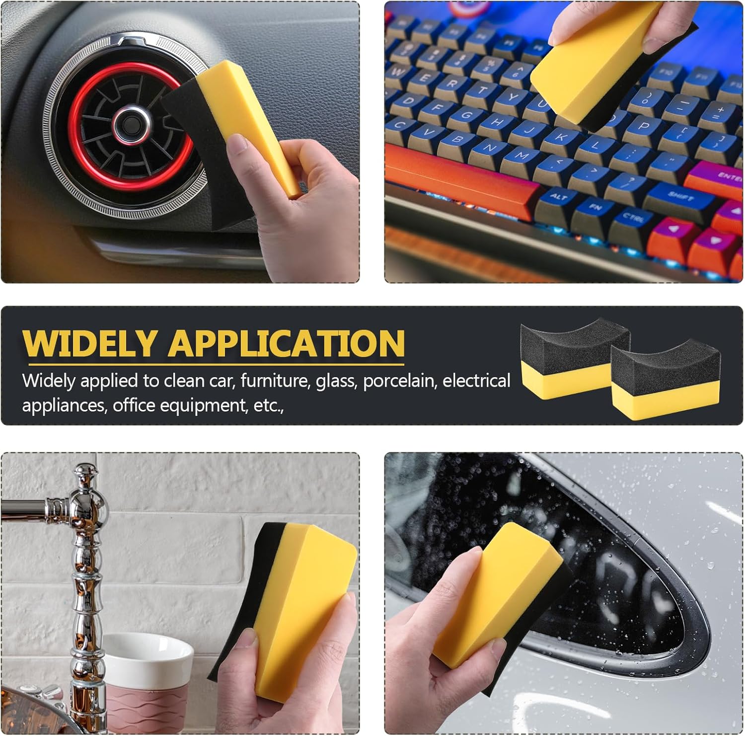 فرشاة إسفنجية لتنظيف السيارات، - مراجعة Wax Applicator Pad وسعره