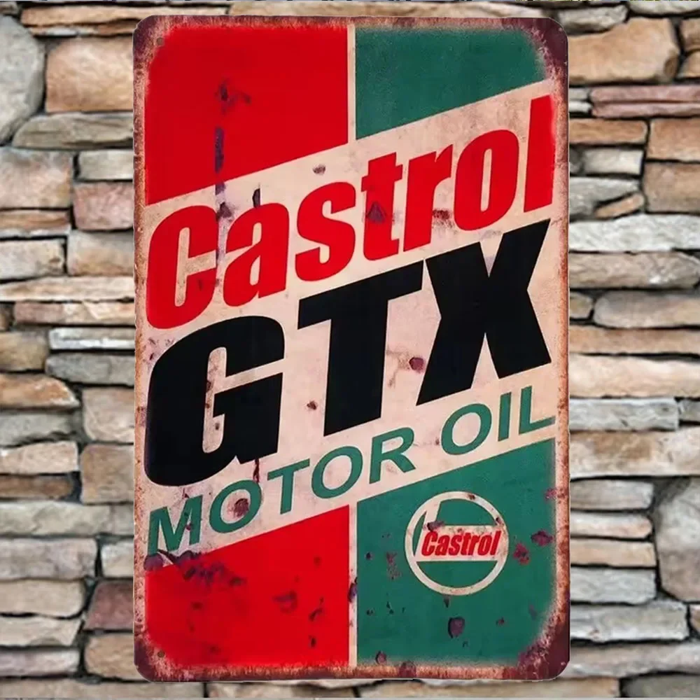 لافتة معدنية عتيقة لزيت المحرك - مراجعة Castrol Oil Gtx وسعره