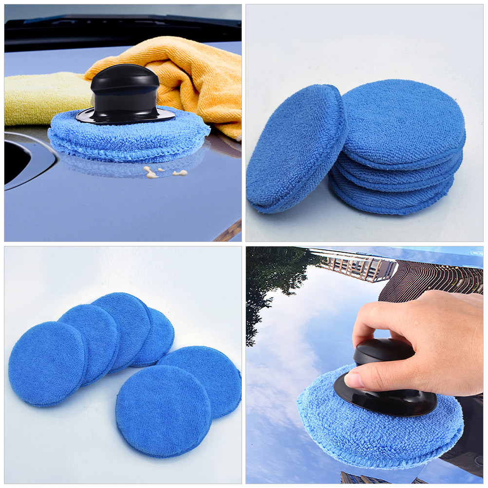 6 قطع من إسفنجات تلميع السيارا - مراجعة Wax Applicator Pad وسعره
